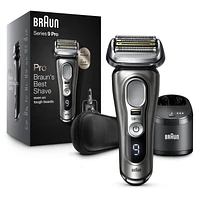 Rasoir électrique rechargeable Series 9 Pro 9465cc pour hommes, peau sèche et mouillée, système Nettoyage et recharge