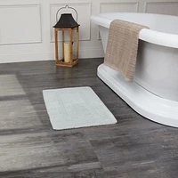 Tapis de bain en coton réversible doux et absorbant Fabstyles Basix