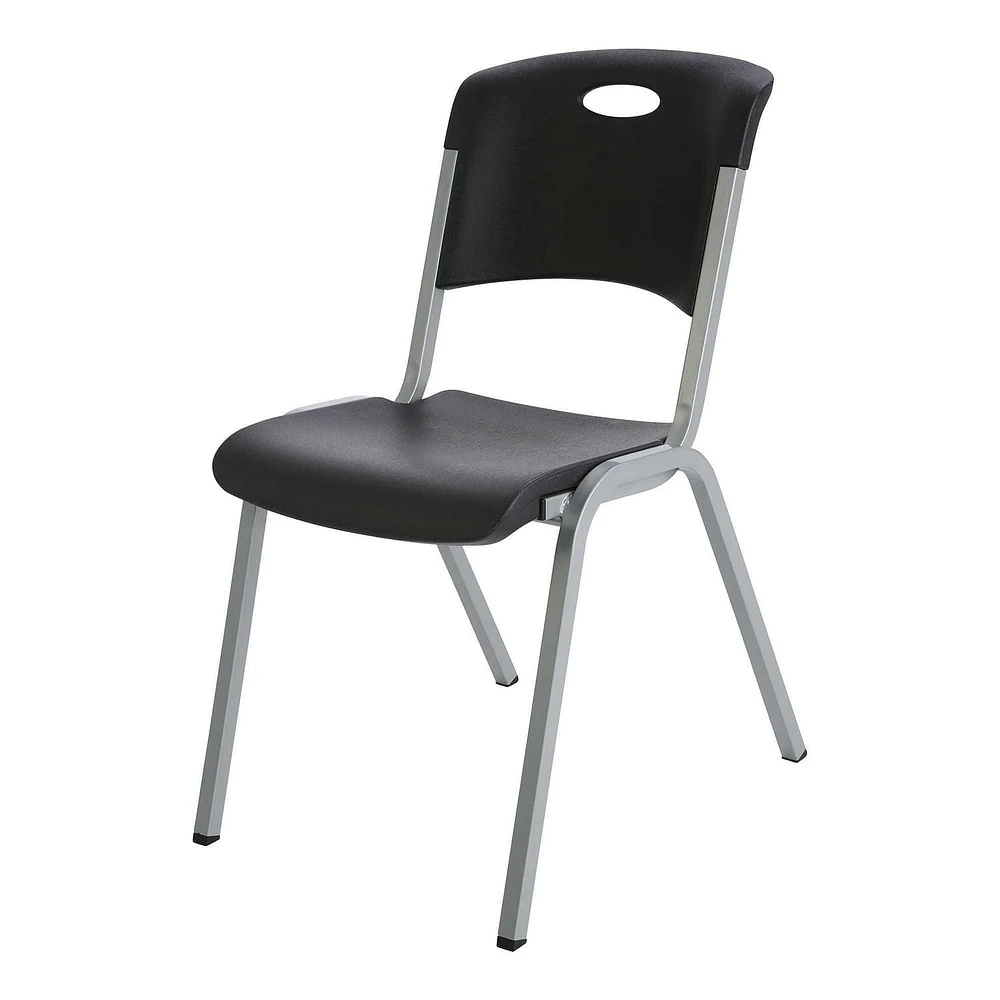 LIFETIME - Lot de chaises 4 empilables commerciales de qualité supérieure