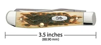 Mini trappeur en os d'ambre Jig aux graines de pêche