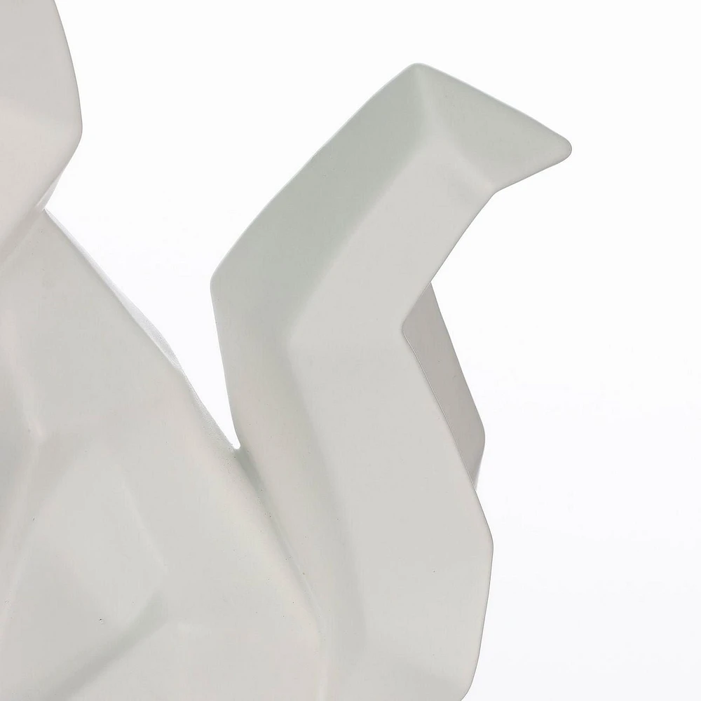 Holiday Time Décor Animal de renard en céramique blanche de 14cm