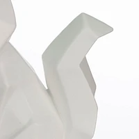 Holiday Time Décor Animal de renard en céramique blanche de 14cm