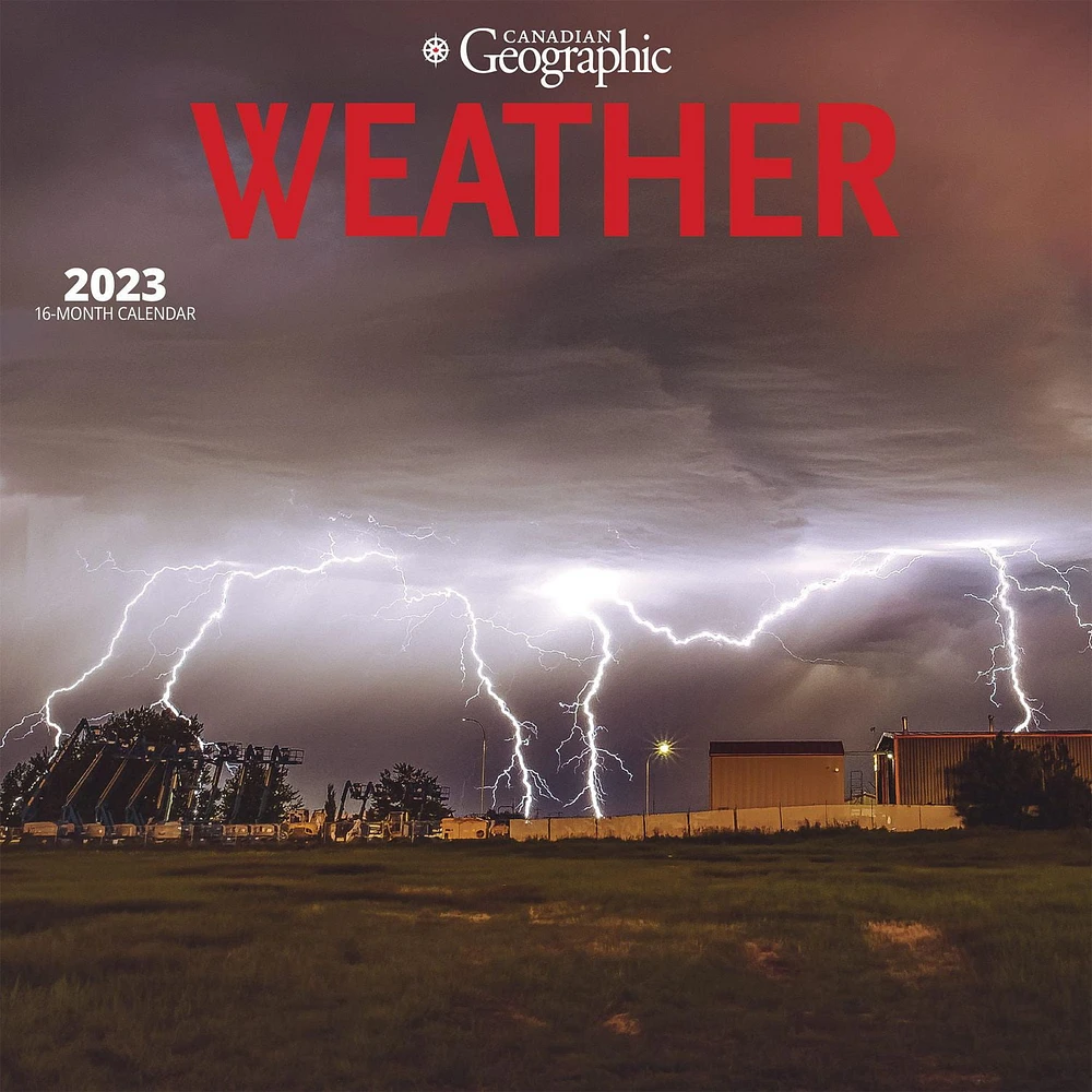 Canadian Geographic Weather | 2023 12x24 Inch Square Wall Calendar