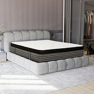 Matelas hybride à ressorts ensachés avec plateau euro Royale 16 po