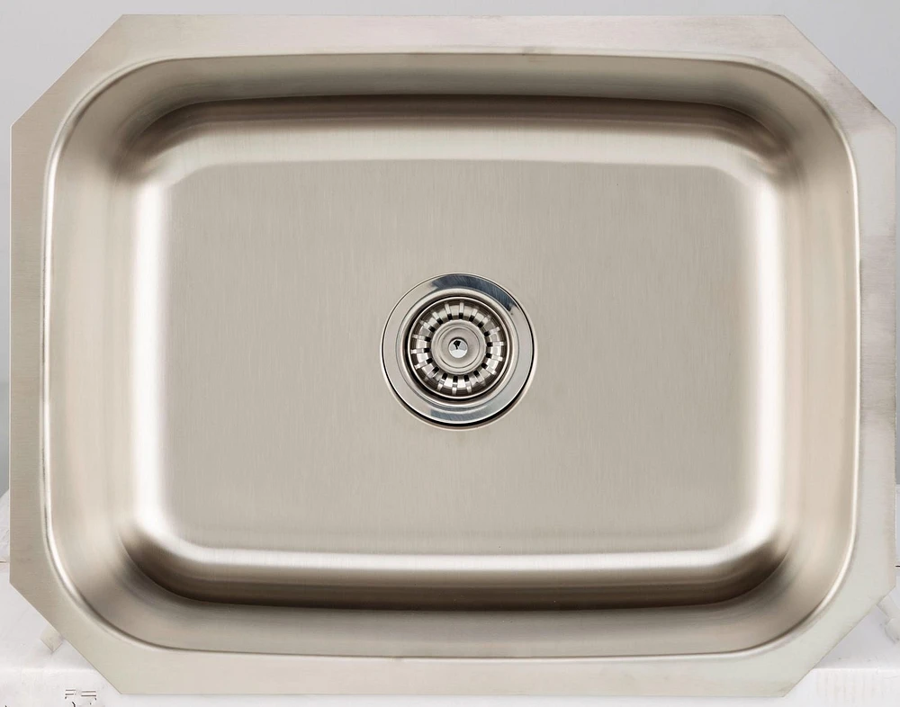 American Imaginations -in. W CSA Approved Stainless Steel Kitchen Sink With Bowl And Gauge AI
