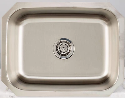 American Imaginations -in. W CSA Approved Stainless Steel Kitchen Sink With Bowl And Gauge AI