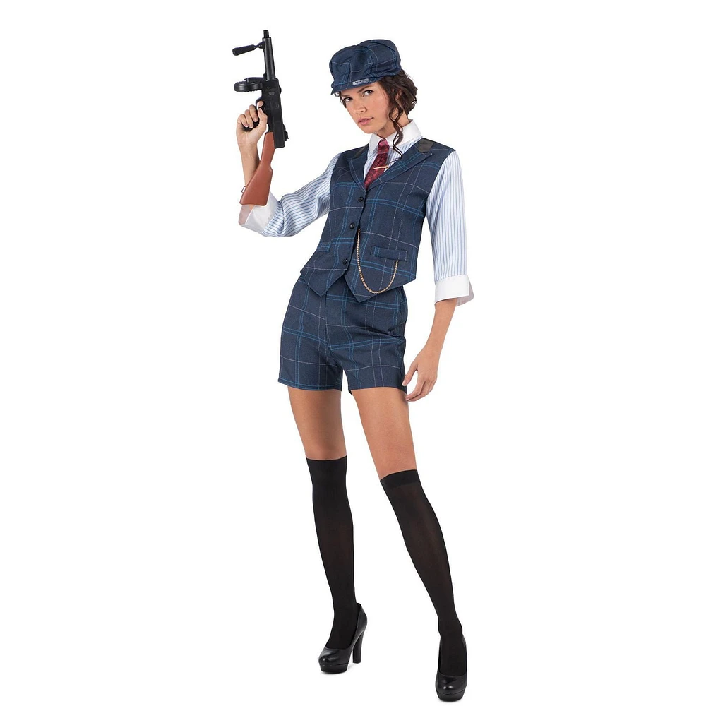 Costume de femme de gangster irlandais adulte
