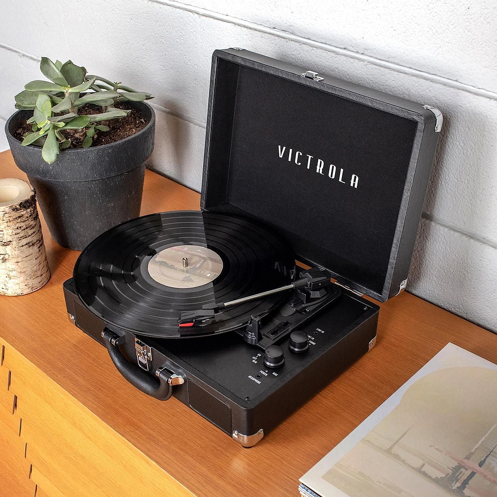 Victrola Journey Bluetooth Suitcase Record Player - Black