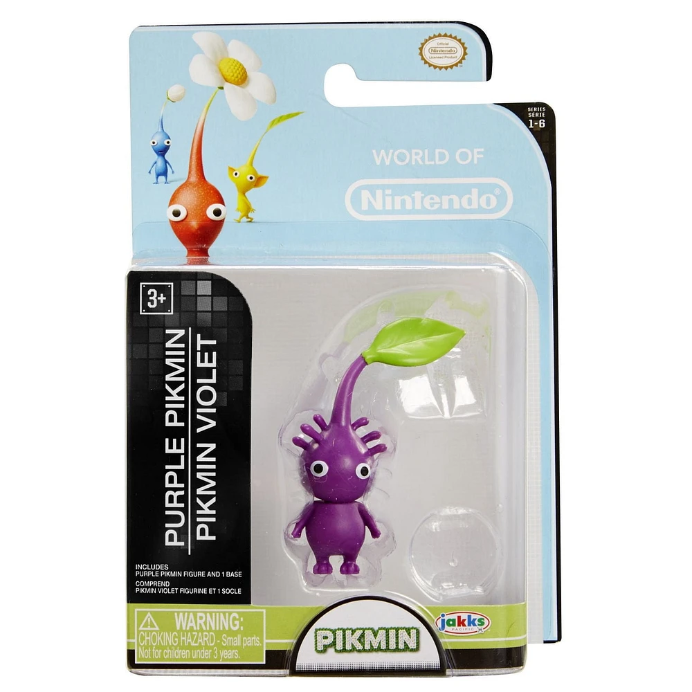 Figurine articulée limitée de 2,5 po de Nintendo - Pikmin violet