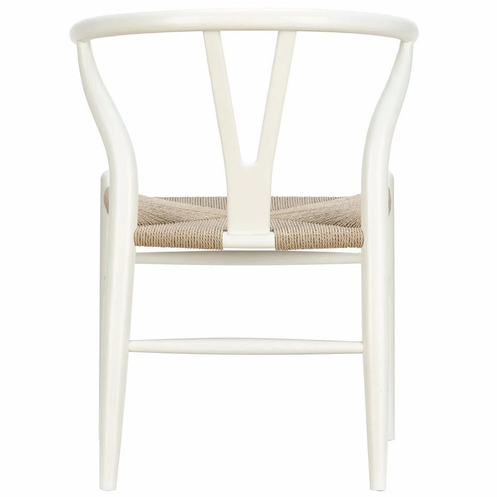 Nicer Furniture chaise de style Wegner en blanc (set de 2)
