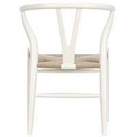 Nicer Furniture chaise de style Wegner en blanc (set de 2)