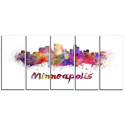 Design Art La Ligne D'Horizon De Minneapolis Art Sur Toile