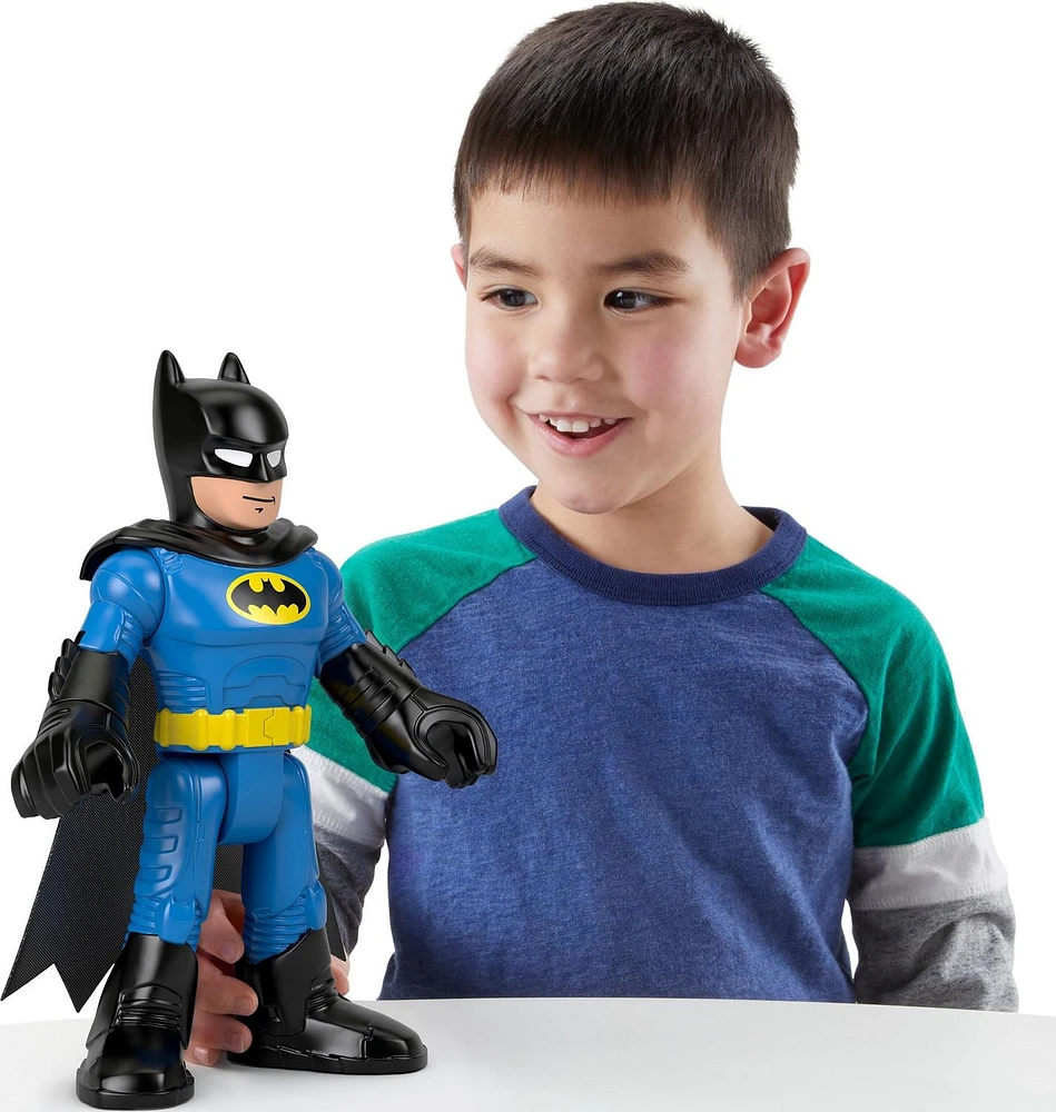 Imaginext DC Super Friends Batman XL Figure 10-Inch Poseable Preschool Toy, Black & Blue