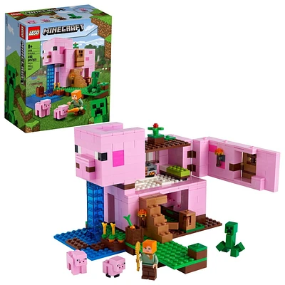 LEGO Minecraft The Pig House 21170 Toy Building Kit (490 Pieces)