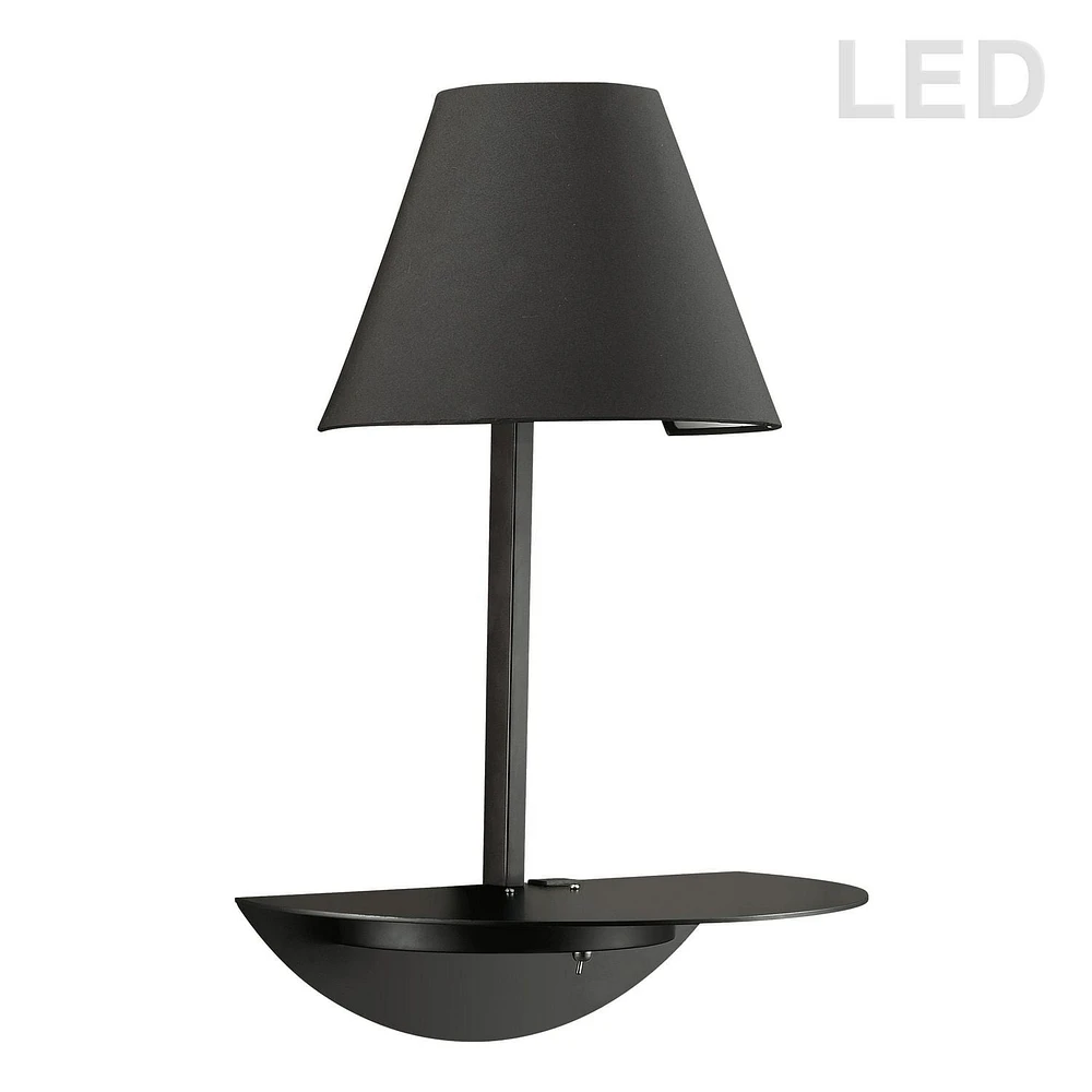 Dainolite DLED504-BK Black Wall Lamp