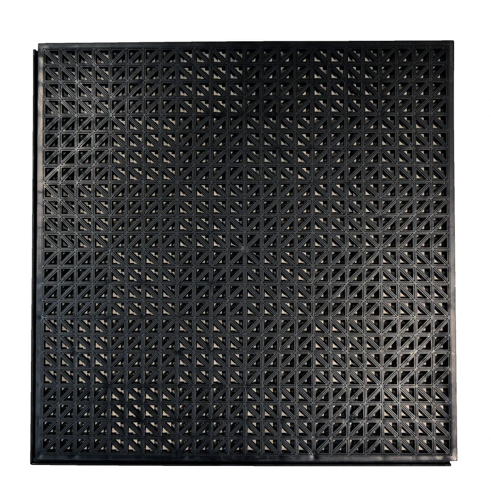Carreaux de sol auto-drainants Techno-Lok - Ens. de 18 tuiles