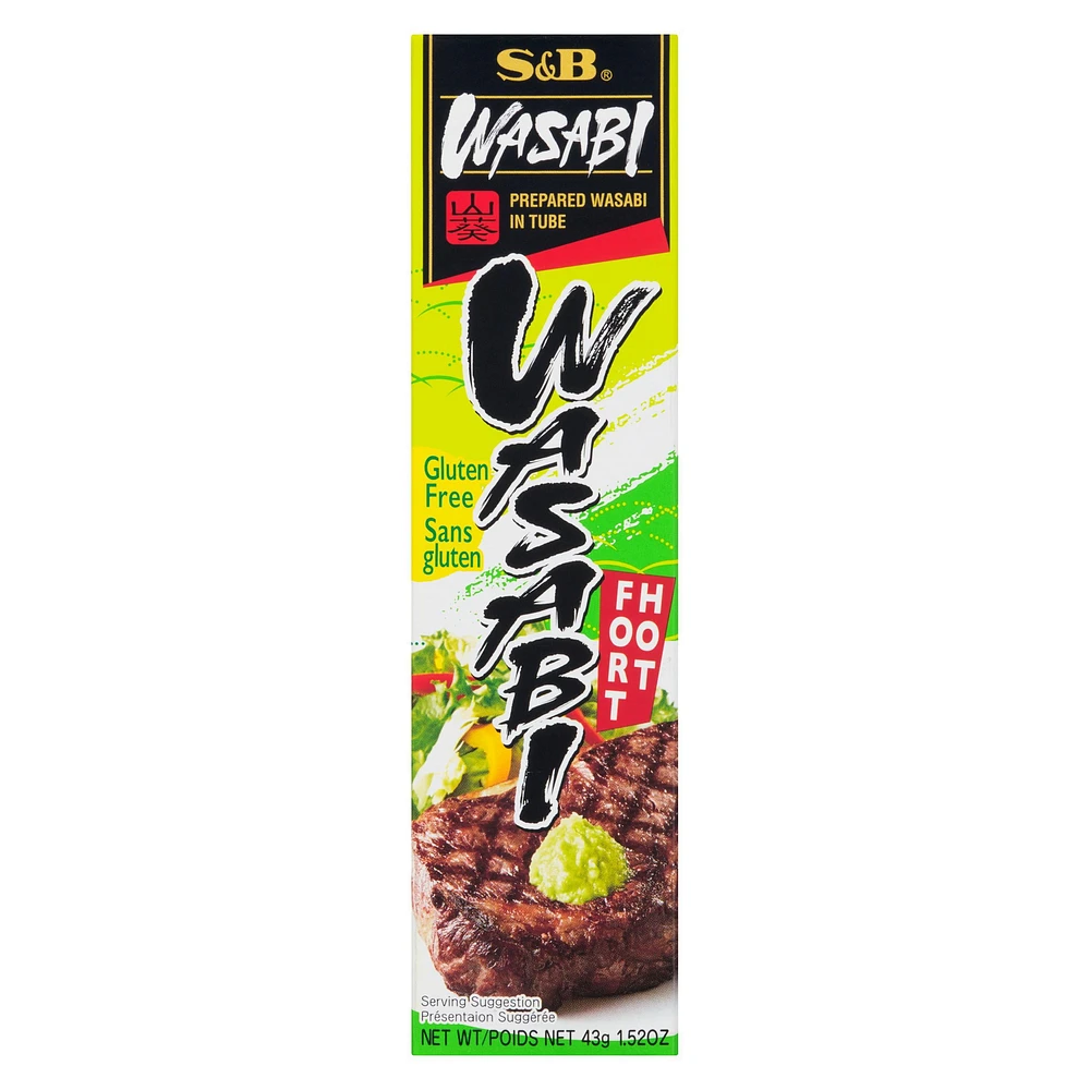 S&B Prepared Wasabi Paste in Tube, 43 g