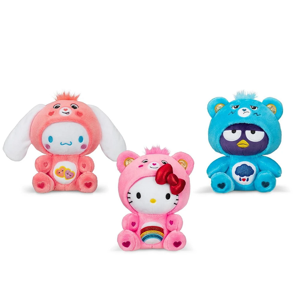 Care Bears Hello Kitty Peluche taille amusante – Cinnamoroll en tant qu'ours Love-A-Lot