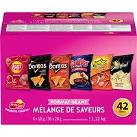 Frito-Lay Variety Packs Flavour Mix Flavoured Snacks, 1116g