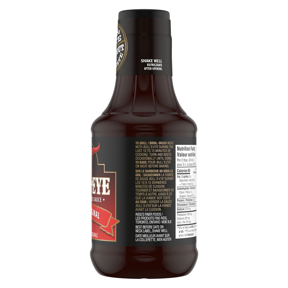 Bull's-Eye Bold Original BBQ Sauce, 425mL, 425mL