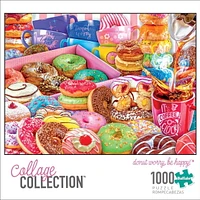 Buffalo Games - Le puzzle Collage Collection - Donut Worry, Be Happy - en 1000 pièces
