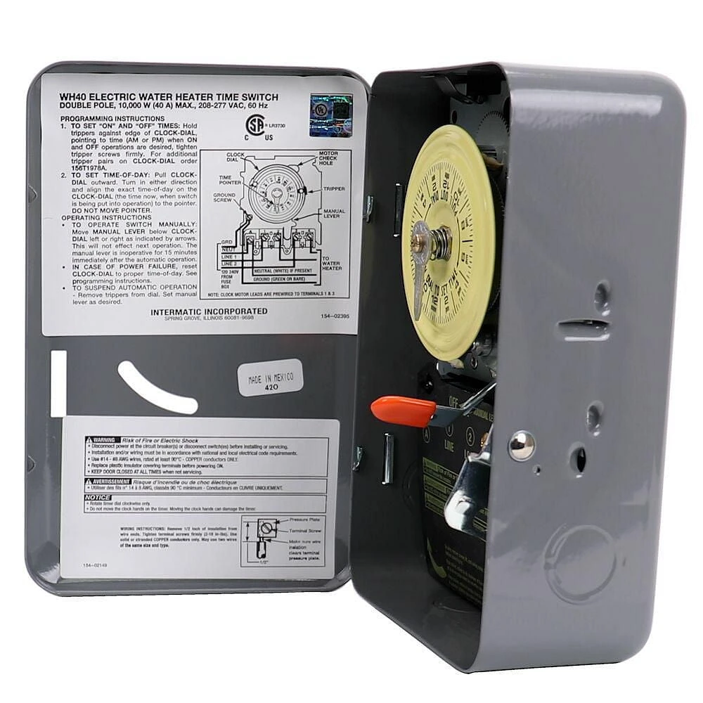 Intermatic Mechanical Water Heater Time Switch