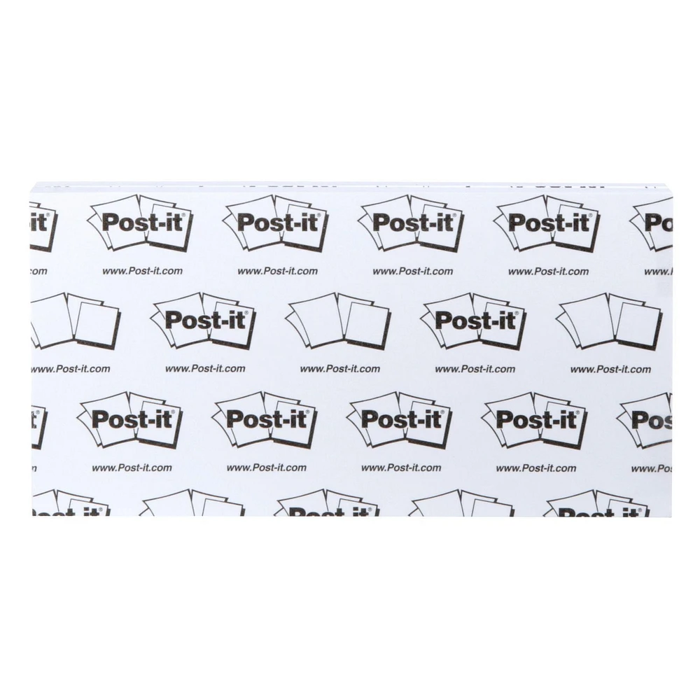Post-it® Printed Notes, List Note, Grey, 2.9in x 5.7in (73mm x 144mm)