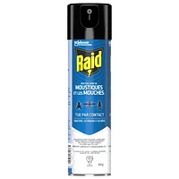Insecticide Raid contre les moustiques et les mouches, tue les insectes en question au contact, pour utilisation à l’intérieur et à l’extérieur 350g