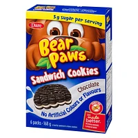 Bear Paws Sandwich Cookies Chocolate, Dare, 168g