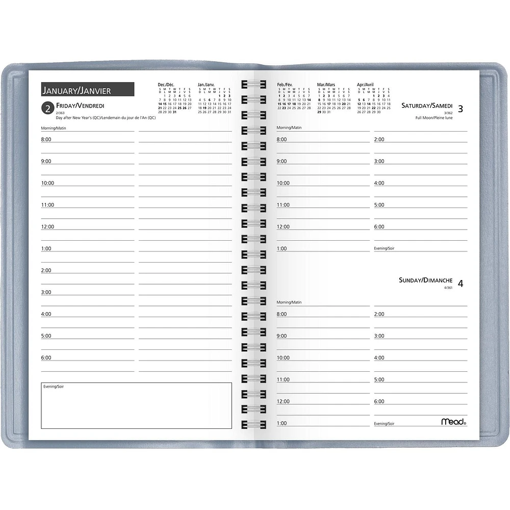 Cahier de rendez-vous quotidien Mead®