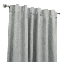 Loft Living Davie occulant Double Tetiere panneau de rideau 52 x 84 in Argent