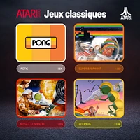 Montre My Play Watch Atari 2600™ – Montre intelligente de jeu rétro avec technologie sélective, non connectée, jeux Centipede™, Pong™, Missile Command™, Super Breakout™ intégrés, moniteur d’activités