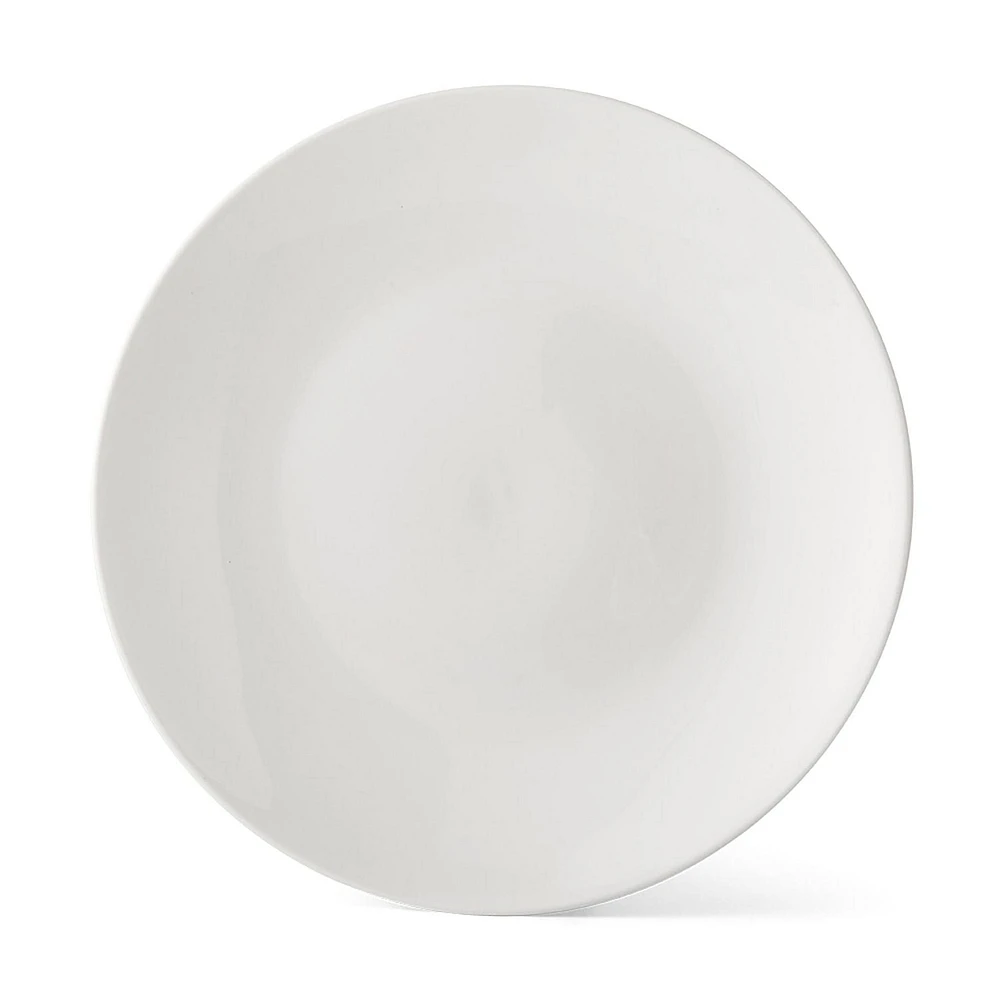 Mainstays Glazed White Stoneware Dinnerware Set, 12-Pieces, 12 PCS