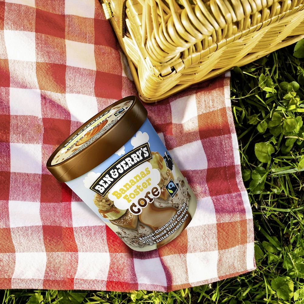 Ben & Jerry's Bananas Foster Core Ice Cream, 473ml