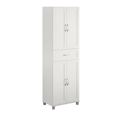 Systembuild Evolution Lory Framed Storage Cabinet with Drawer, White
