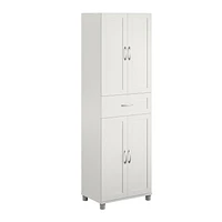 Systembuild Evolution Lory Framed Storage Cabinet with Drawer, White