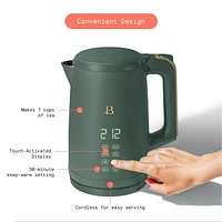 Beautiful 1.7L One-Touch Electric Kettle by Drew Barrymore, 1.7L One Touch Electric Kettle