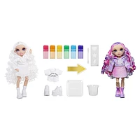 Rainbow High Watercolor & Create Fashion DIY Doll with Washable Watercolors + Tie-Dye Kit - Purple Eyes