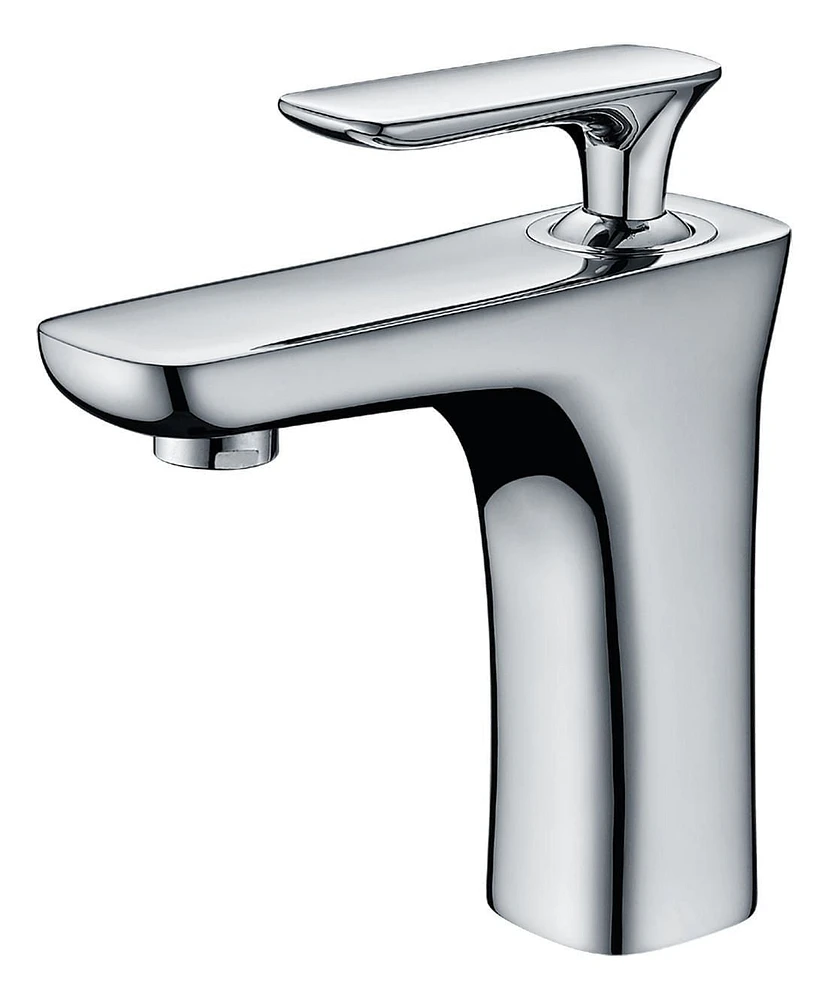 in. W Above Counter White Bathroom Vessel Sink Set For 1 Hole Right Faucet AI