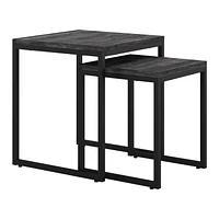 Fort Worth Square Faux Wood Nesting Side Tables
