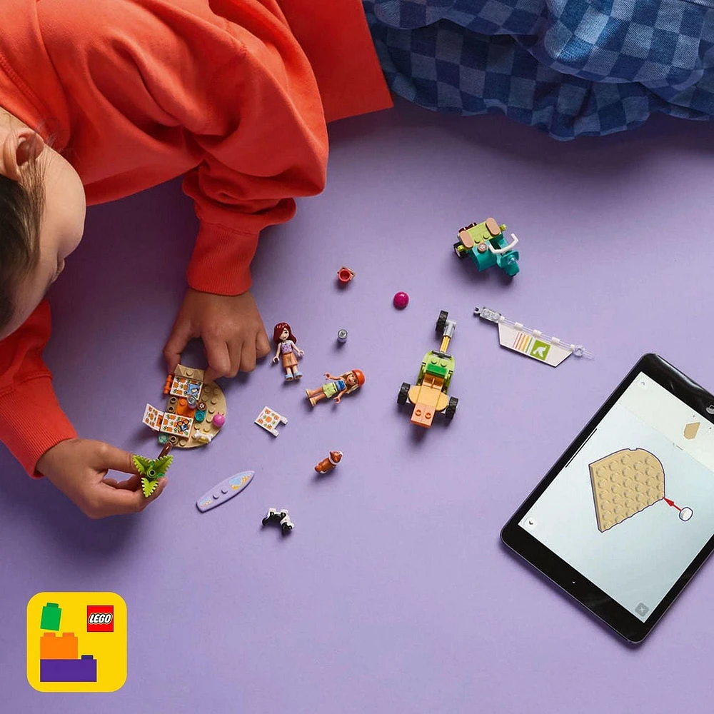 LEGO Friends Les chiens surfeurs et l’aventure en scouteur 42641 Ensemble de construction (113 pièces) Comprend 113 pièces, 6+ ans