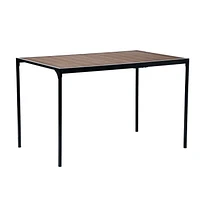 Homy Casa 47 Inch Rectangle Dining Table Desk with Manufactured Wood Metal Legs for Dining Room Home Office Kitchen Bistro