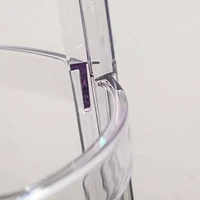 Tabouret de bar en plastique transparent Heavenly Collection LOT DE 2