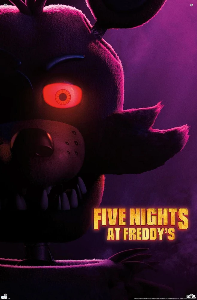Five Nights at Freddy's Movie - Foxy One Sheet Wall Poster, 22.375" x 34"