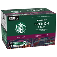 French Roast Dark Roast Ground Coffee K-Cup Pods Box 10 pc