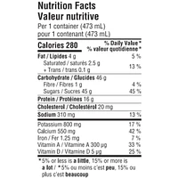 Central Dairies Twist & Go Chocolate Partly Skimmed 1% Milk, 473 mL