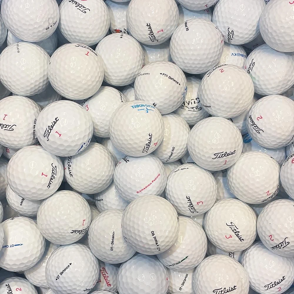 Mulligan - 50 balles de golf récupérées Titleist AAA, Blanc