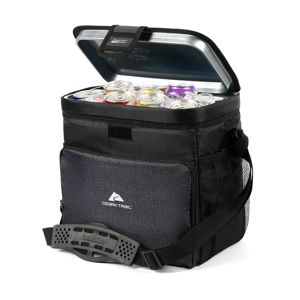 Glacière sans™ fermeture éclair Ozark Trail 16 canettes, Capacité de 6 Litre