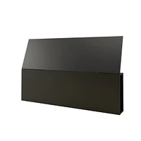 Nexera Corbo Platform Bed and Headboard, Black