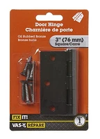 Charnière de porte 3 po bronze antique 1 pièce